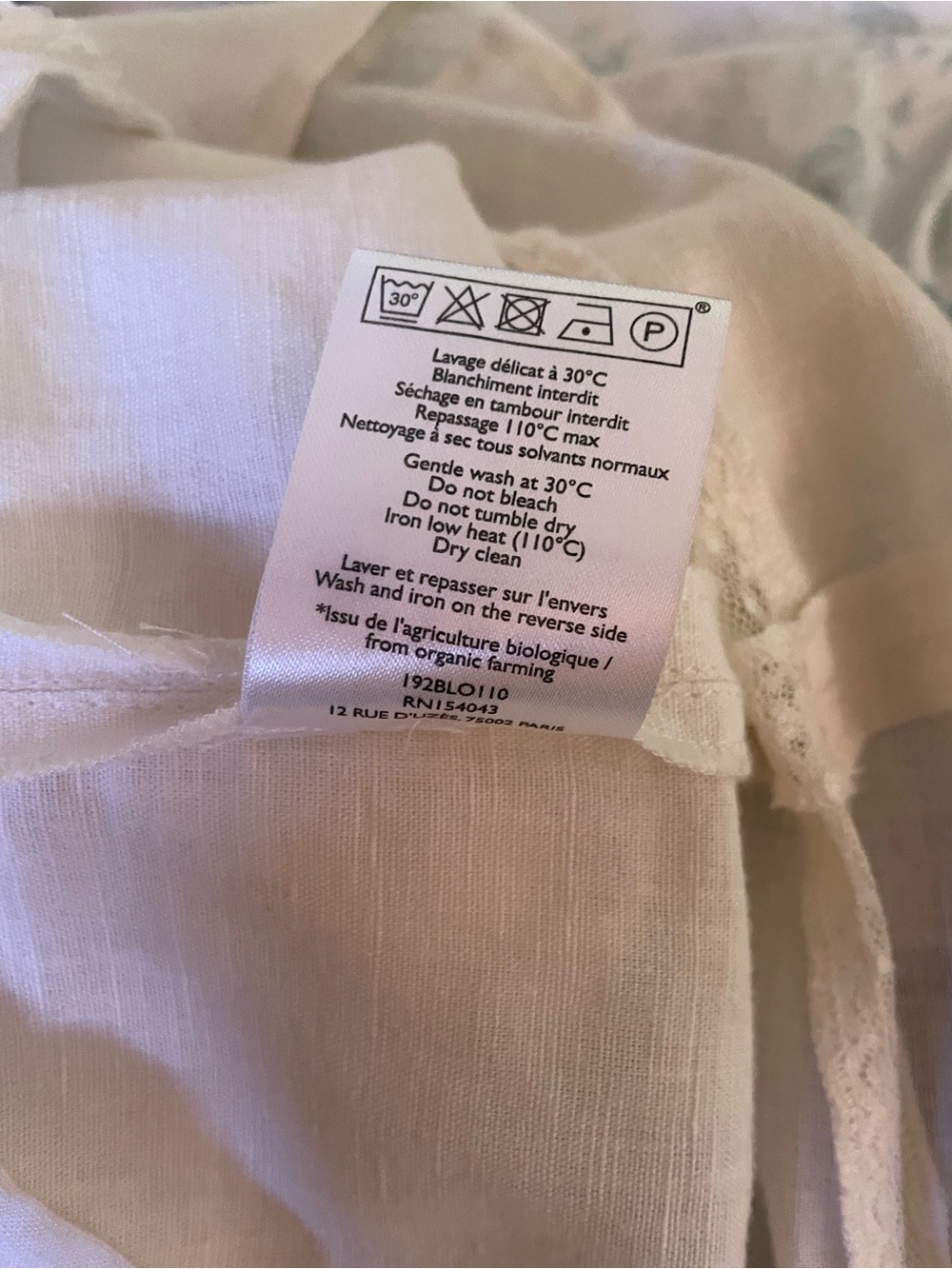 Sezane Frances Blouse in Ecru Size 8/Fr 40 - Picture 12 of 13